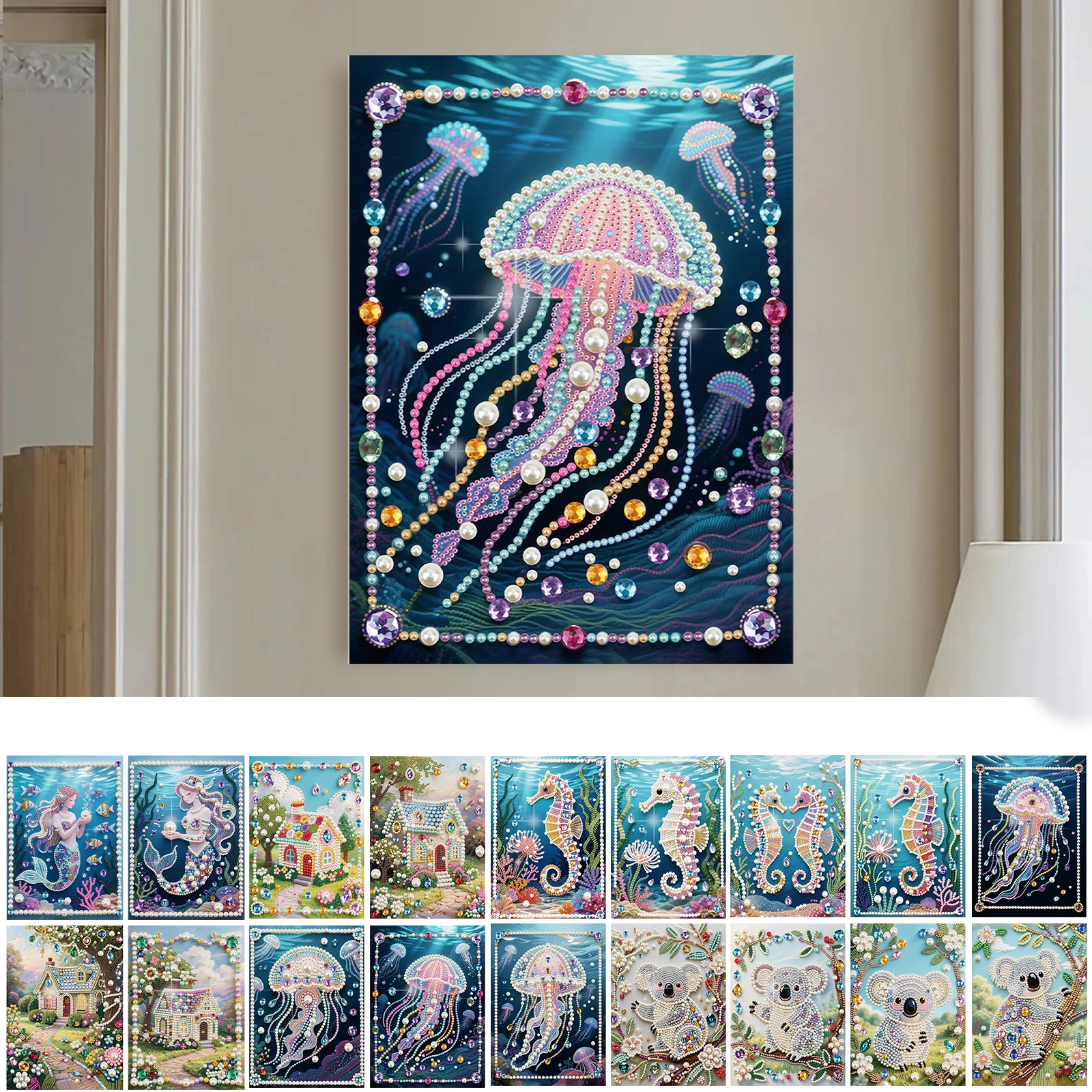 

Dream DIY Partial Diamond Pearl Art Painting 30x40cm Pearl Gem Paintings Picture Arts Craft Special Shape for Home Wall Decor