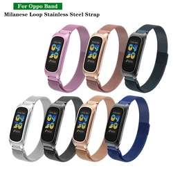 For OPPO Band eva Strap Milanese Loop Metal WatchBand bracelet