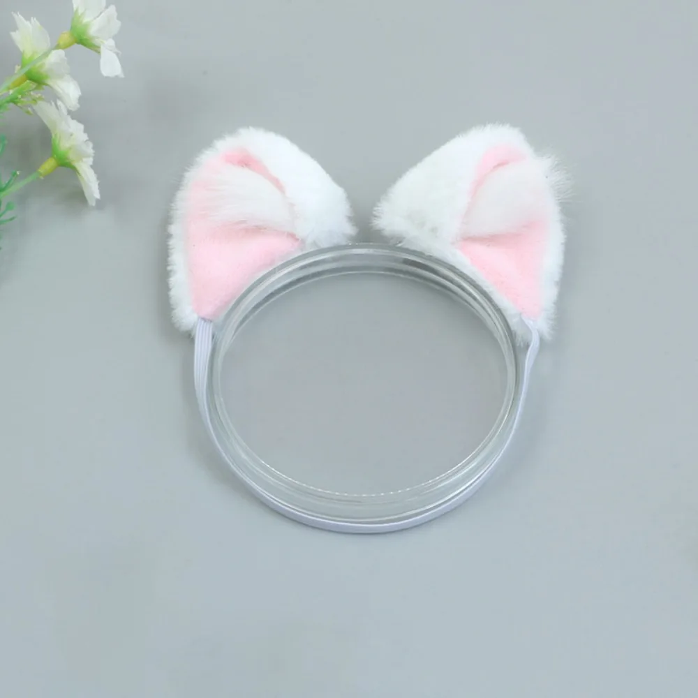 Headband 20cm Plush Doll Headwear Hair Decor Cat Ear Doll Cat Ears Tail Cosplay Plush Cotton Doll Animal Ear 20cm Cotton Dolls