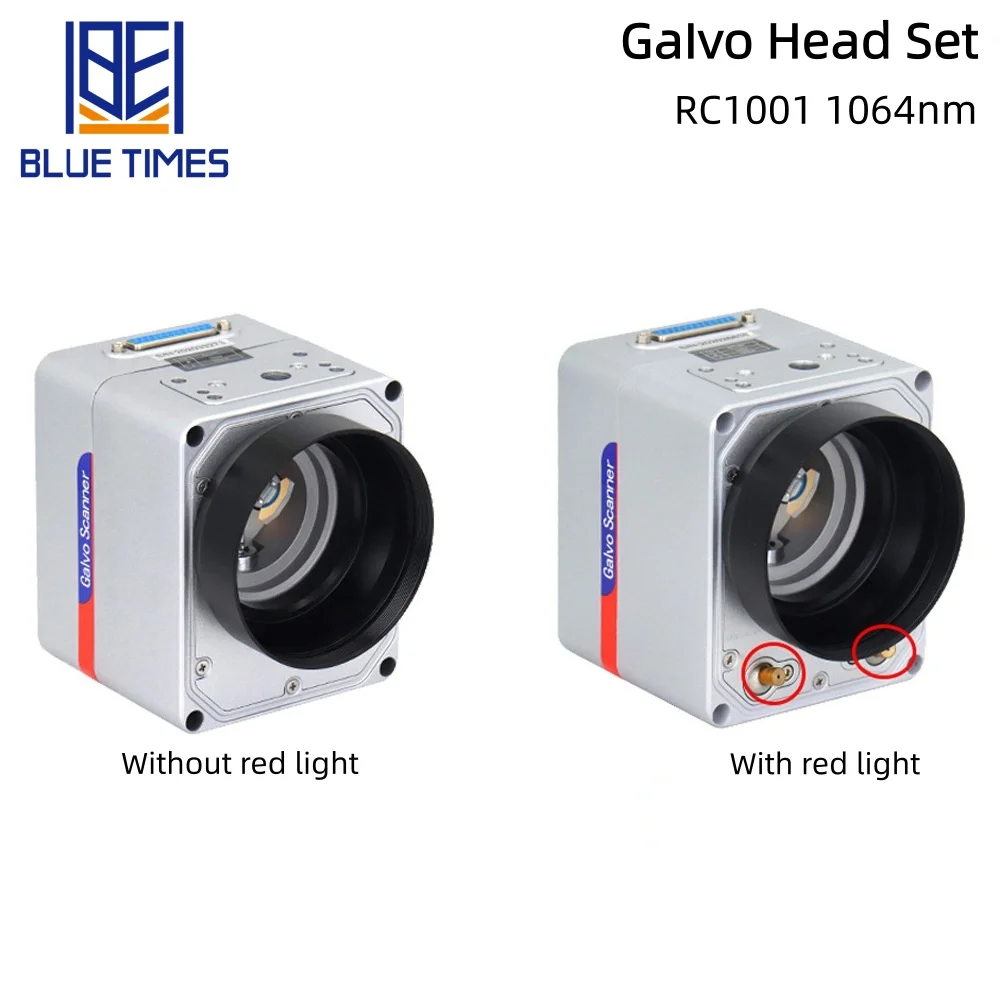 Bluetimes RC1001 Fiber Laser Scanning Galvo Head Set 10.6um &1064nm & 355nm 10mm Galvanometer Scanner with Power Supply