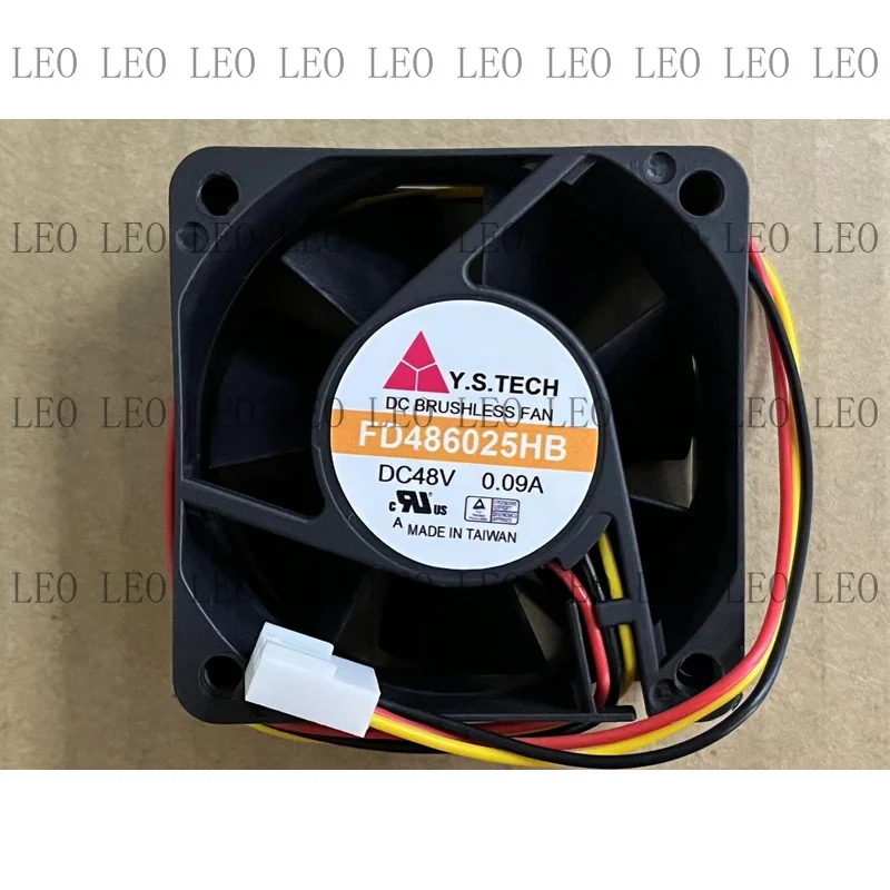 MY for Y.S.TECH FD486025HB 6025 6CM 0.09A 48V cooling fan 3 wire 3pin