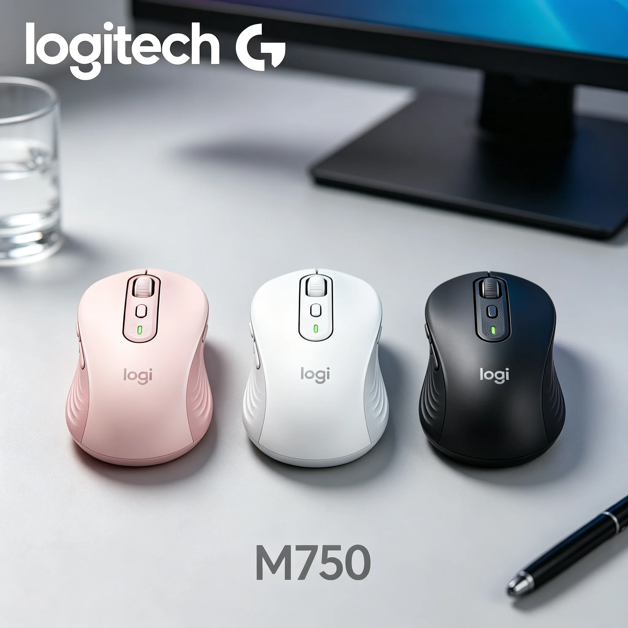 Logitech M750 Multi‑Device Toggle Wireless Mouse One Click Switch For CS Gaming PC And Contract Business Working Tablet Device