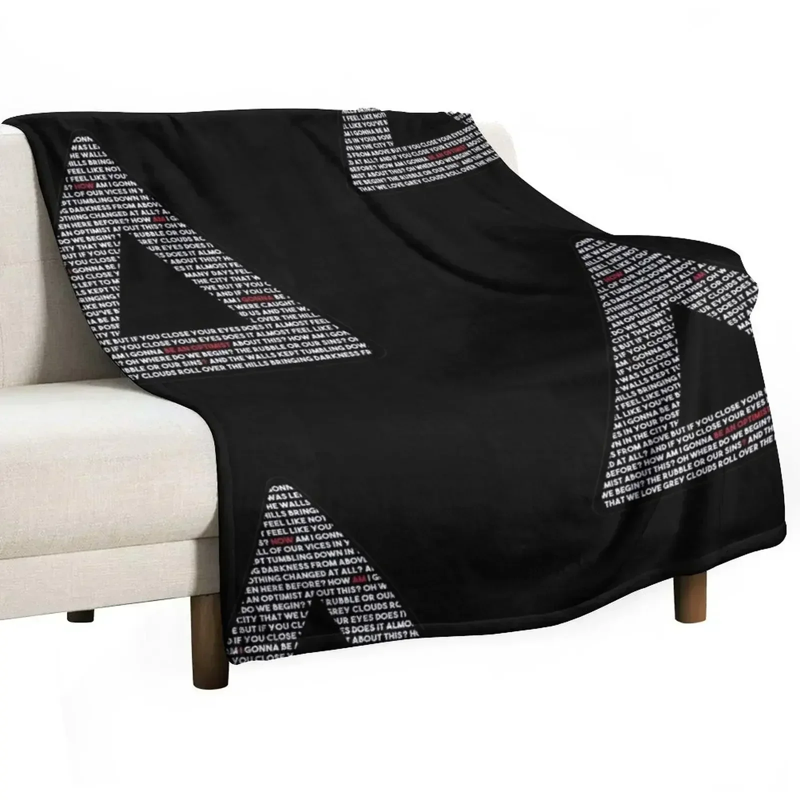 Couverture Optimist Throw Blanket, couvertures de luxe de créateur pour canapé, couvertures décoratives fines en peluche pour canapés