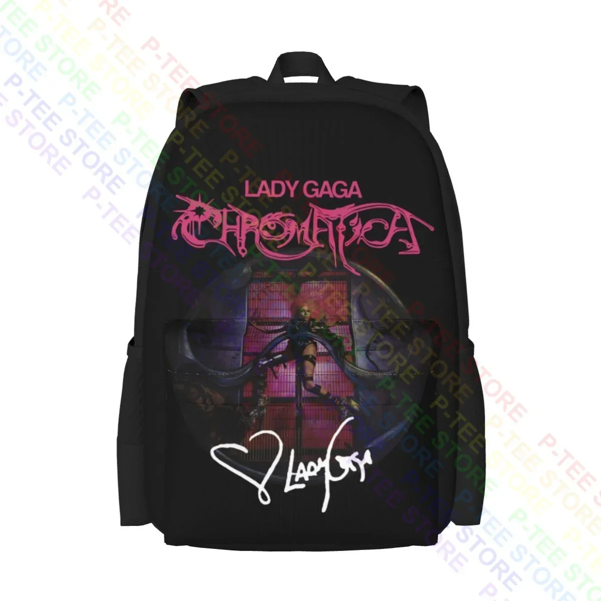 Lady Gaga Chromatica Signature Large Capacity Backpack Cute Swimming Gym Tote Bag Multi-function