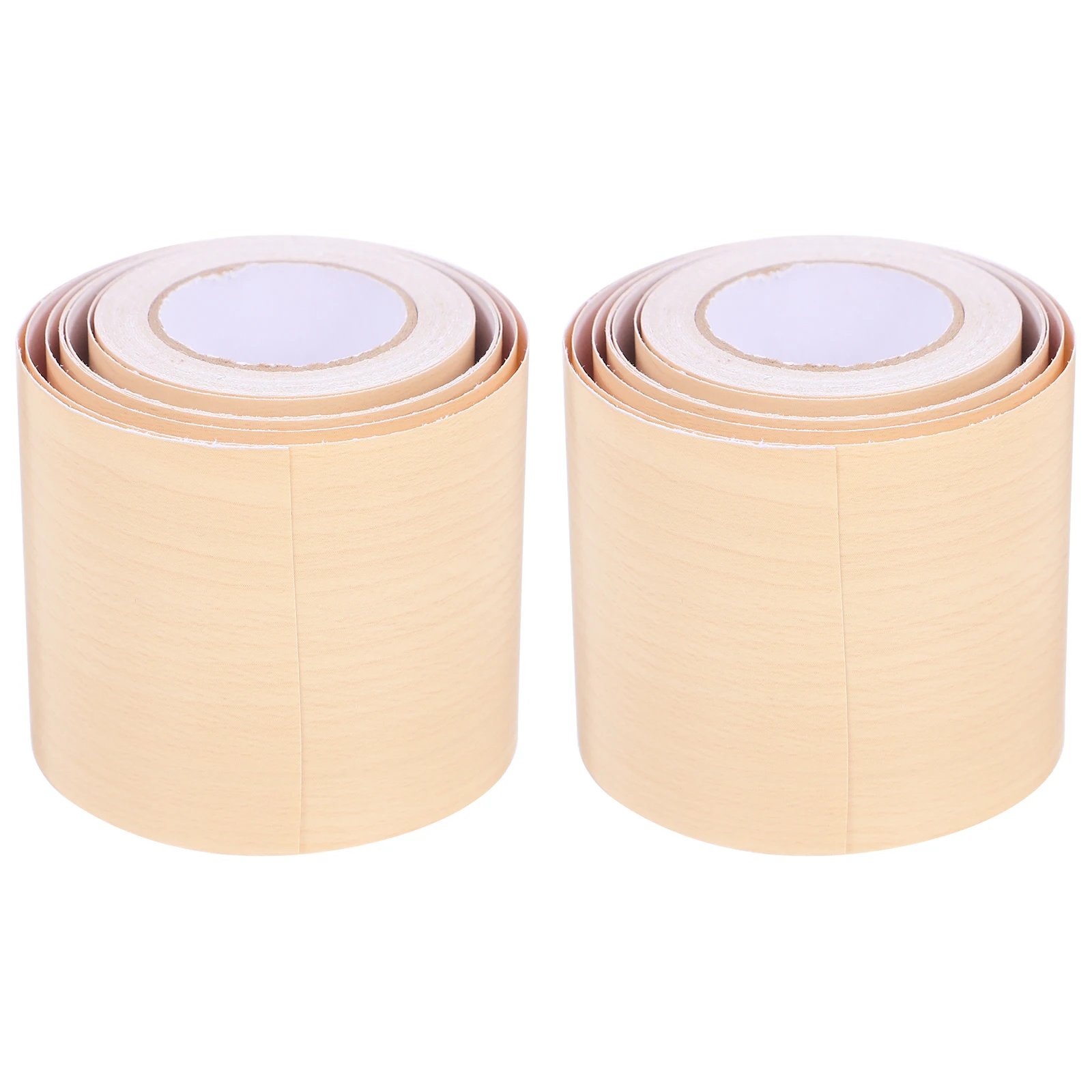 

2 Rolls Yellow Cedar Wood Pattern Self Adhesive Skirting Board Trim 5cm x 5m Wall Decals Baseboard Stickers Flexible Molding
