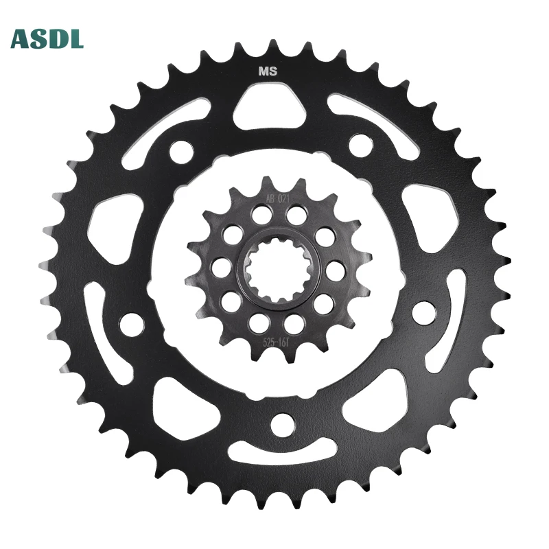 

525 41T 16T Motorcycle Front Rear Sprockets 20CrMnTi For Yamaha YZF R1 YZFR1M 2015-2021 YZF1000 BMP YZF1000D 2022-2024 525 Chain