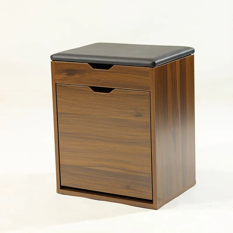 For Flip-Door Shoe Cabinet with Seat, Entryway Shoe Rack & Bench Combo, No Installation Needed