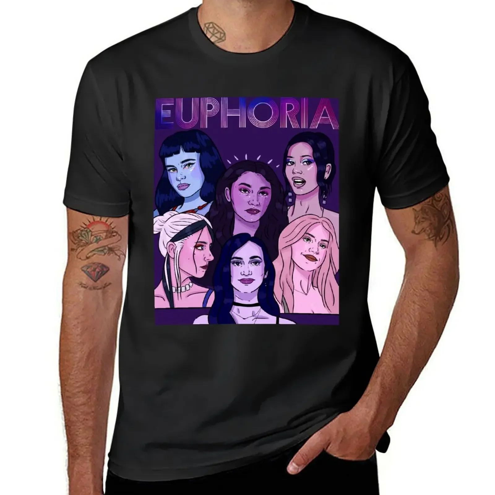 Euphoria HBO Girls T-Shirt shirts graphic tee kawaii clothes plus sizes aesthetic clothes anime shirts men