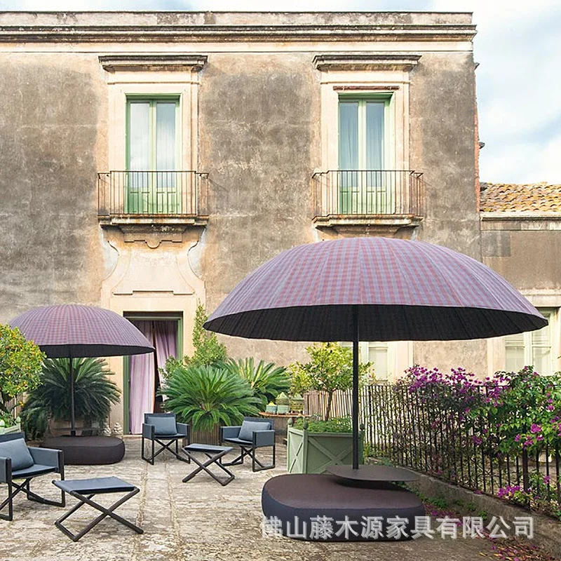 Villa Garden Terrace B & B Sales Department Creative Parasol Designer Semicircular Parasol