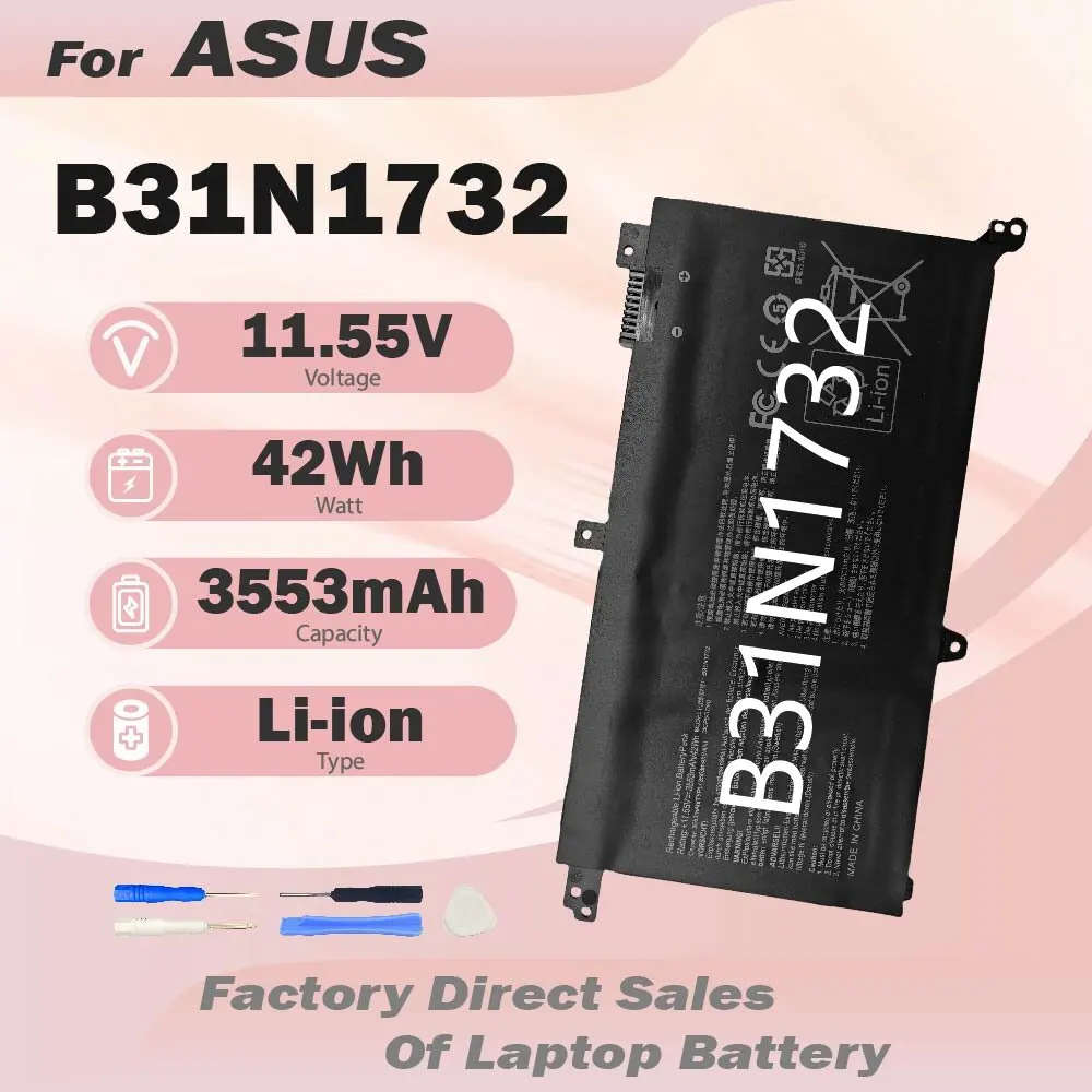 

B31N1732 Laptop Battery for ASUS VivoBook X430UA X430UF X430UN X430FA X430FN X571GT X571LH X571G S4300F S4300U B31Bi9H