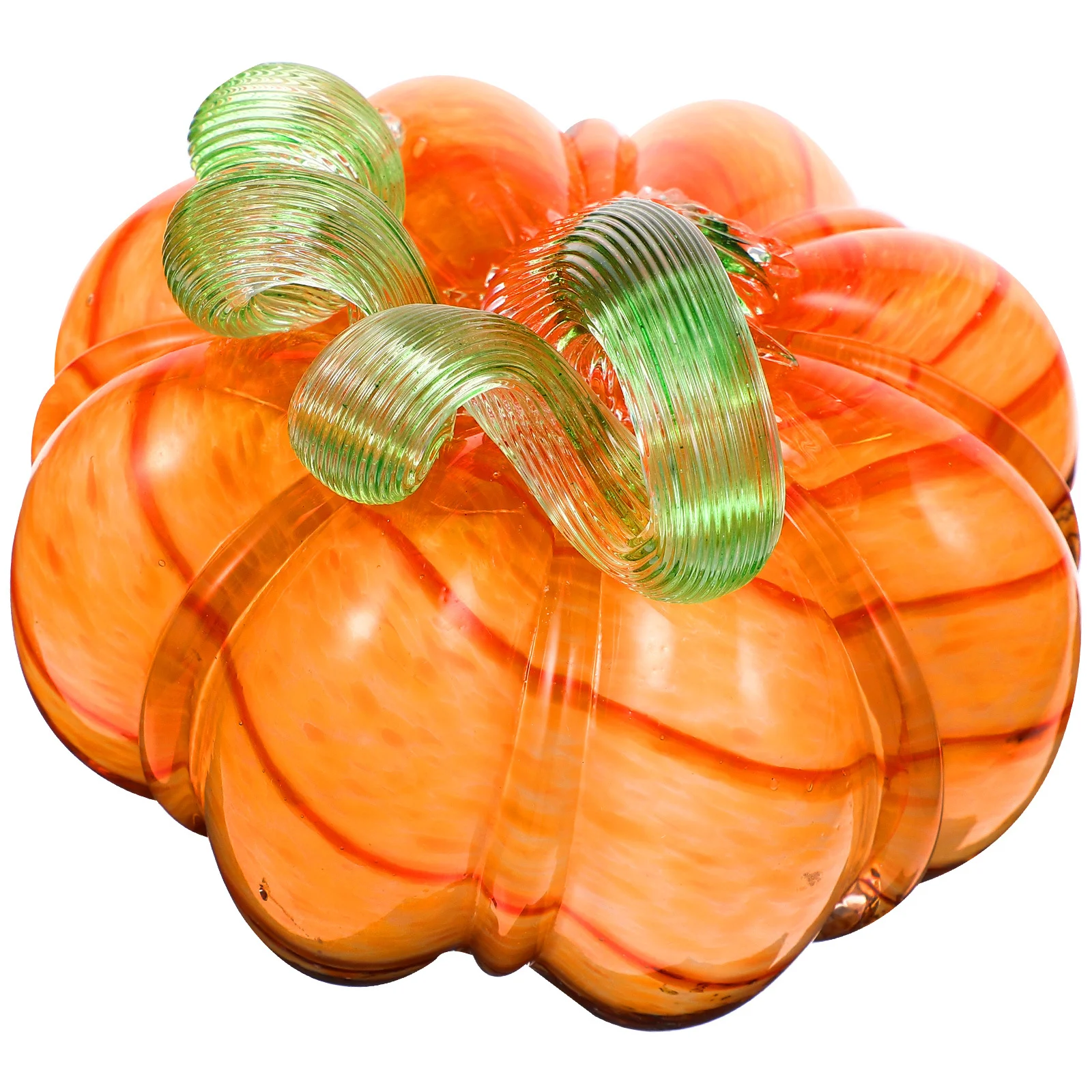 

Glass Pumpkin Ornament Delicate Desktop Decor Natural Tabletop Pumpkin Decor for Room Photo Props Home Decoration