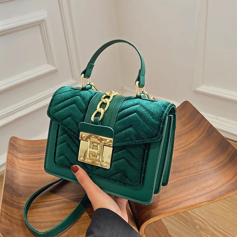 

Luxury Brand Designer Velvet Handbag and Purse Women Crossbody Bags 2023 New Trendy Ladies Messenger Bags Tote High Quality