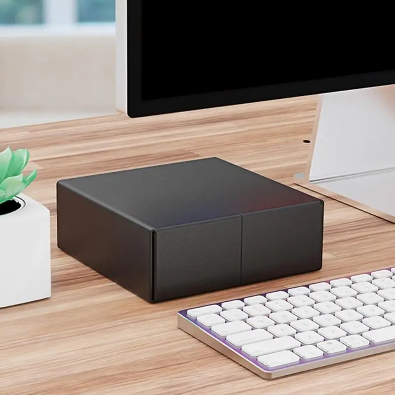 G6DD Leder Schutzhülle Hülle für Mini 4 Box mit weicher Samtfutter und Magnetverschluss Schockdosenhalter