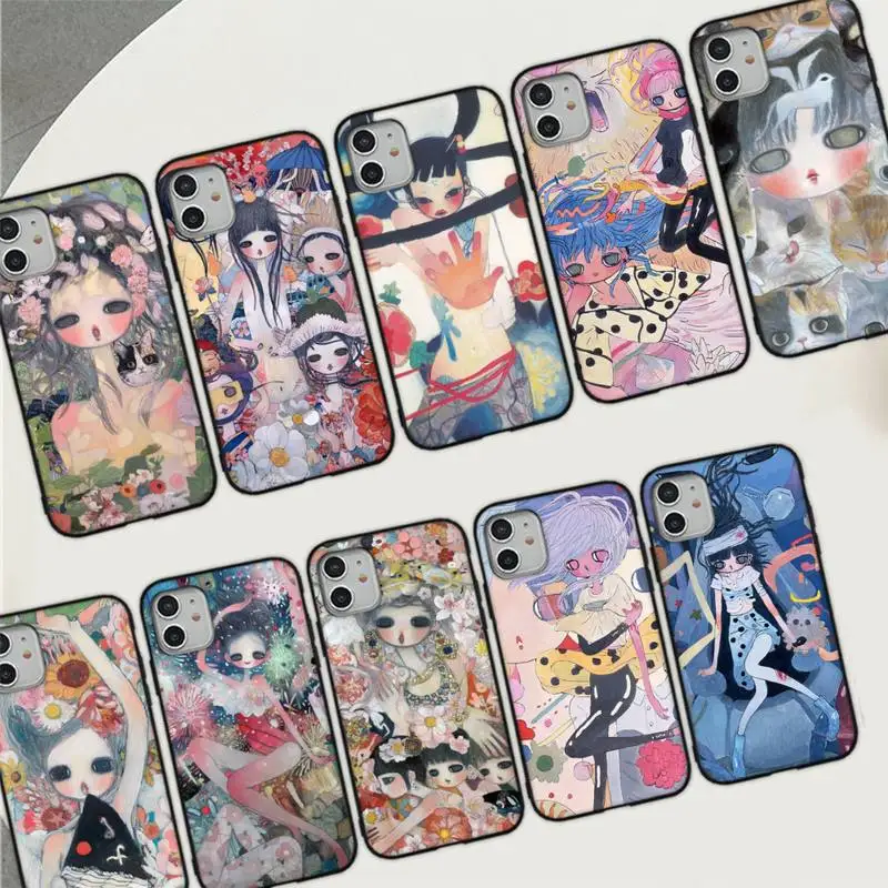 

Aya Takano Phone Case for iPhone 11 12 13 Mini Pro Max 8 7 6 6S Plus X 5 SE 2020 XR XS Funda Case