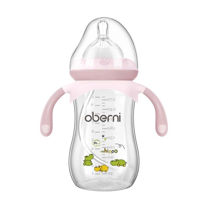 Oberni Manufacturers pp Anti Colic wholesale and retail bpa wide neck newborn baby bottle gift