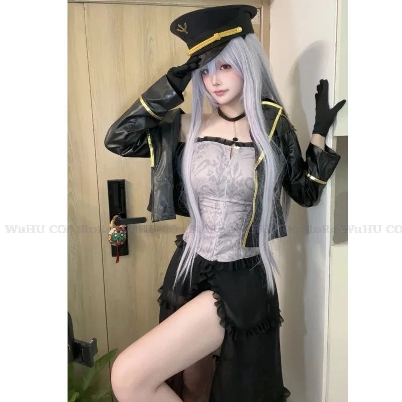 Marin Kitagawa Anime Cosplay Costume Sexy Black Lobelia My Darling Wig Queen Uniform Party Queen Wig Cap Cos Suit Dress-Up