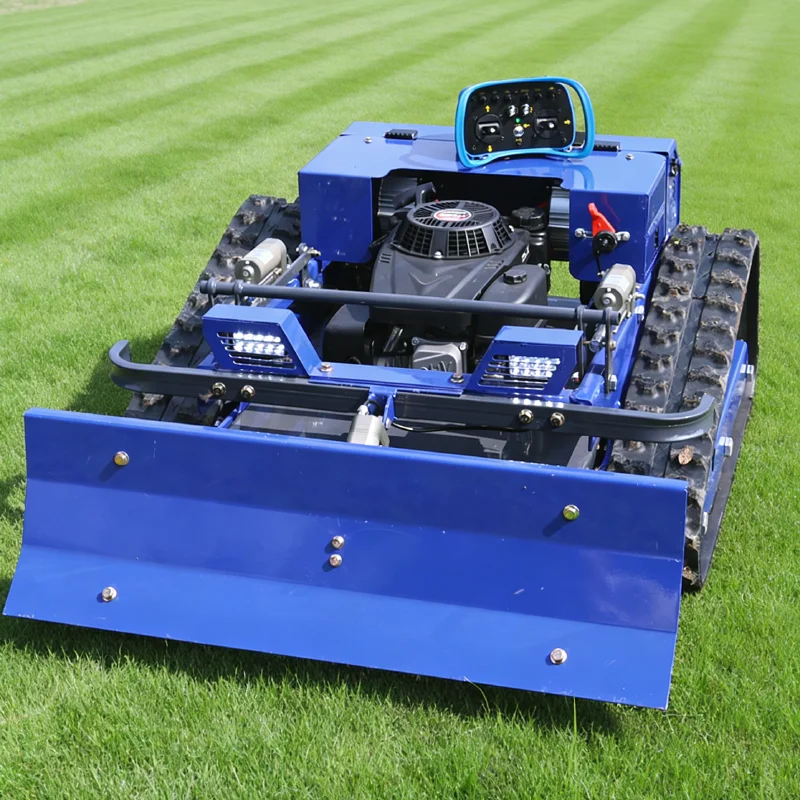 

Customized artificial intelligence tracked lawn mower, equipped with snow shovel, suitable for gardens and farms