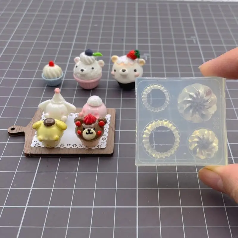 Mini Cupcake Holder Silicone Mold for Making Candy Jewelry Crafts