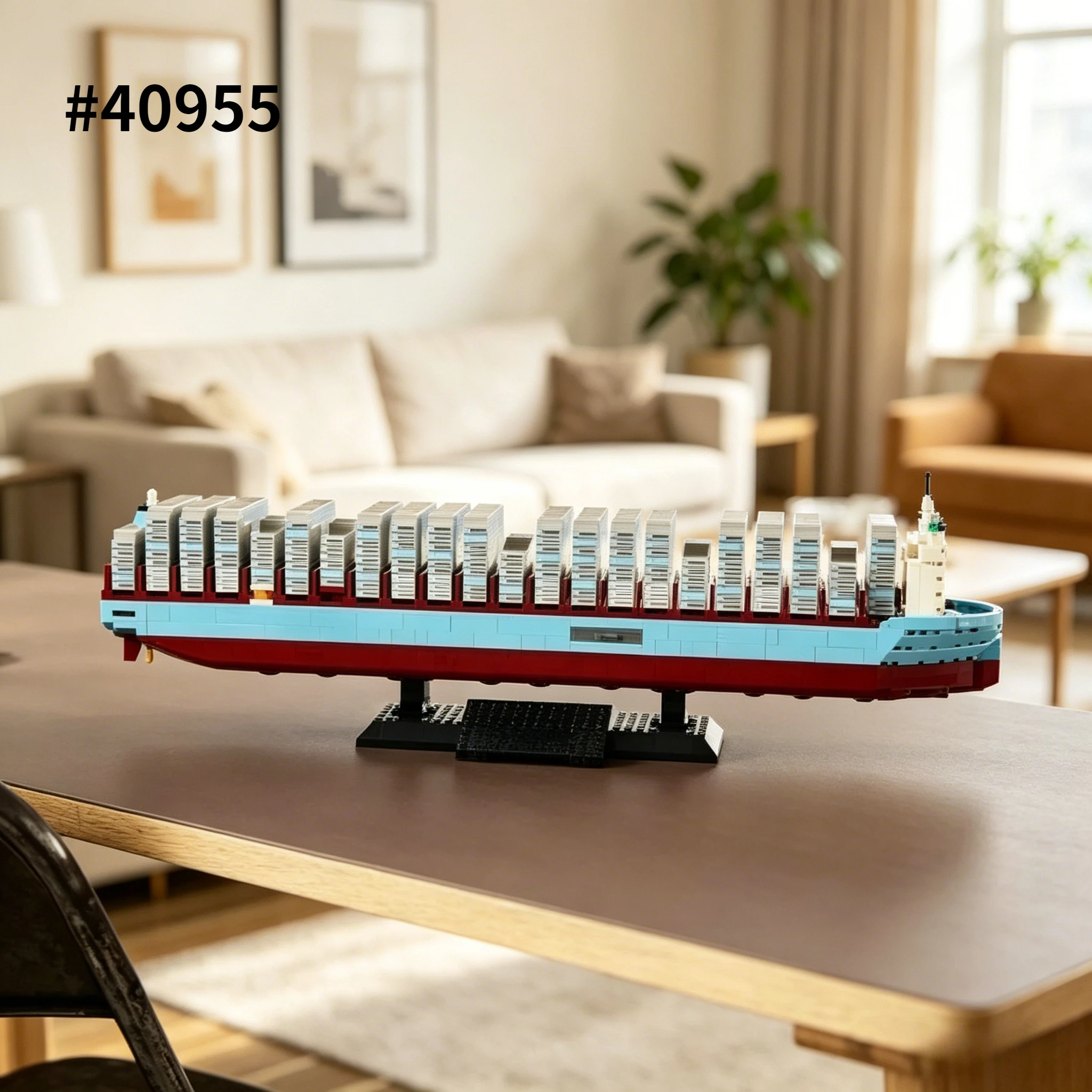 

2026 New Boat Model Building Block Set Compatible With Legoed Particles Suitable For Christmas Gifts 40955