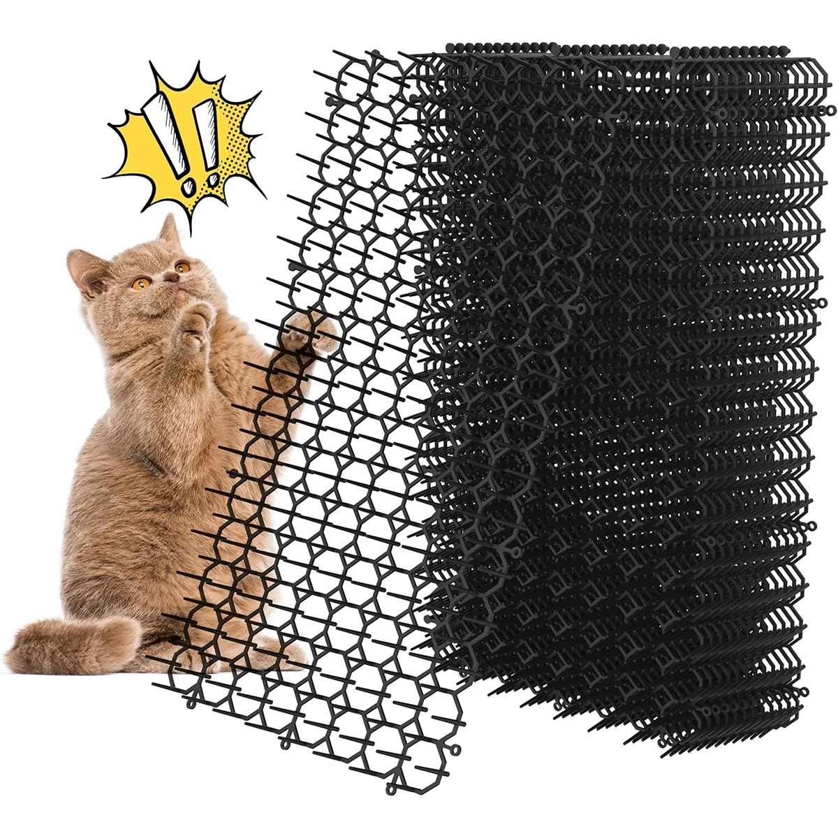10Pcs/set Garden Anti-Cat Prickle Mat Cats Repeller  Scat Mat Outdoor Repellent Gardening Supplies Gardening Products Scare Cats