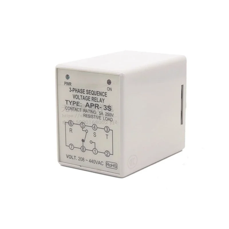 New Reverse Phase Detection Protection Relay APR-3S AC208-440 AC