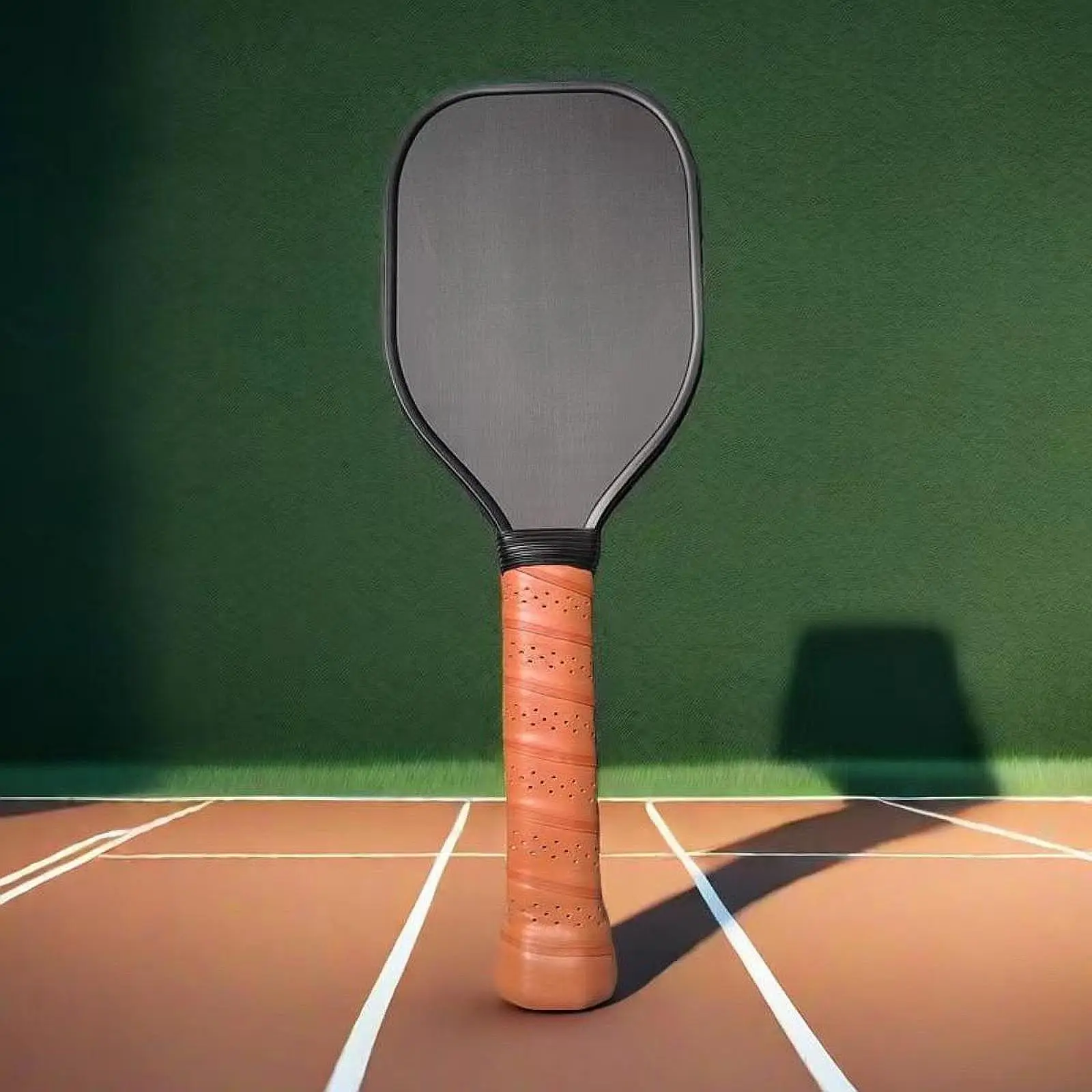 Wooden Pickleball Racquet Wide Textured Surface Professional Paddle for Beach Tennis Padel and Indoor Games