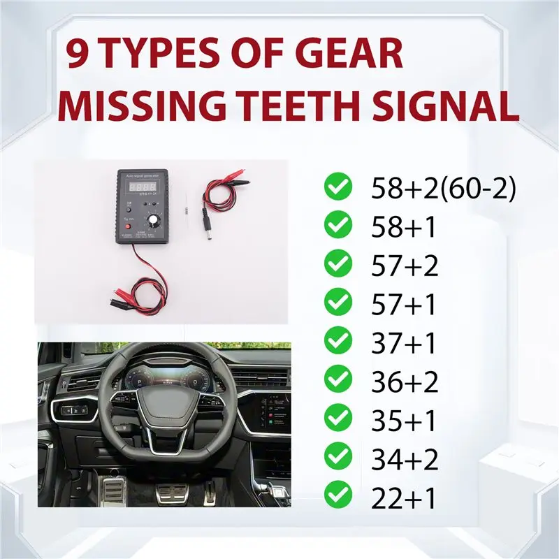 ABVJ-XH-2A Hall Sensor And Crankshaft Position Testing Tool For Vehicles 2Hz To 8Khz Car Repairing Simulator