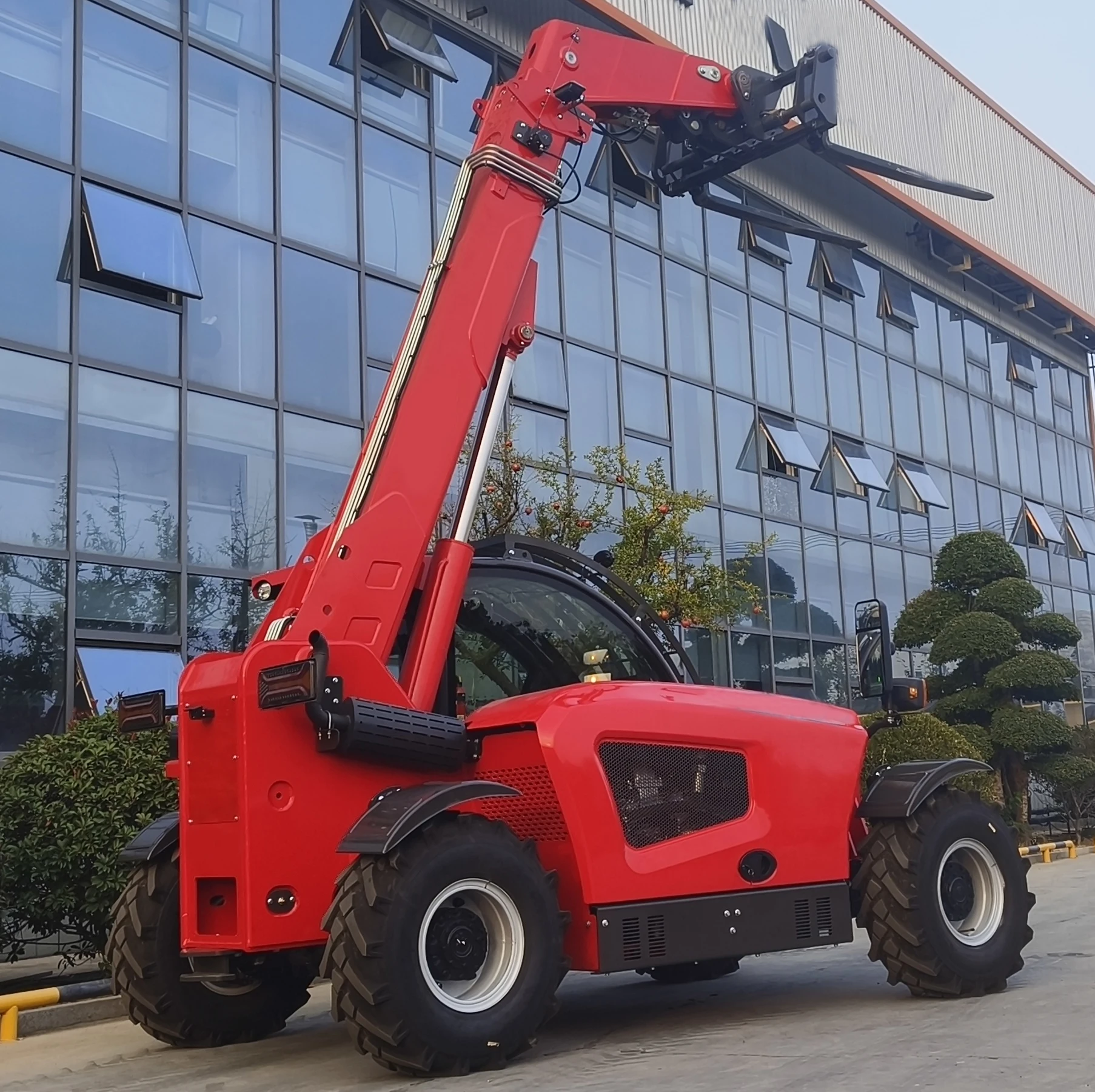 Mini-Teleskop-Gabelstapler-Telehandler Radlader 3Ton 4Ton Teleskoplader 4x4 mit CE