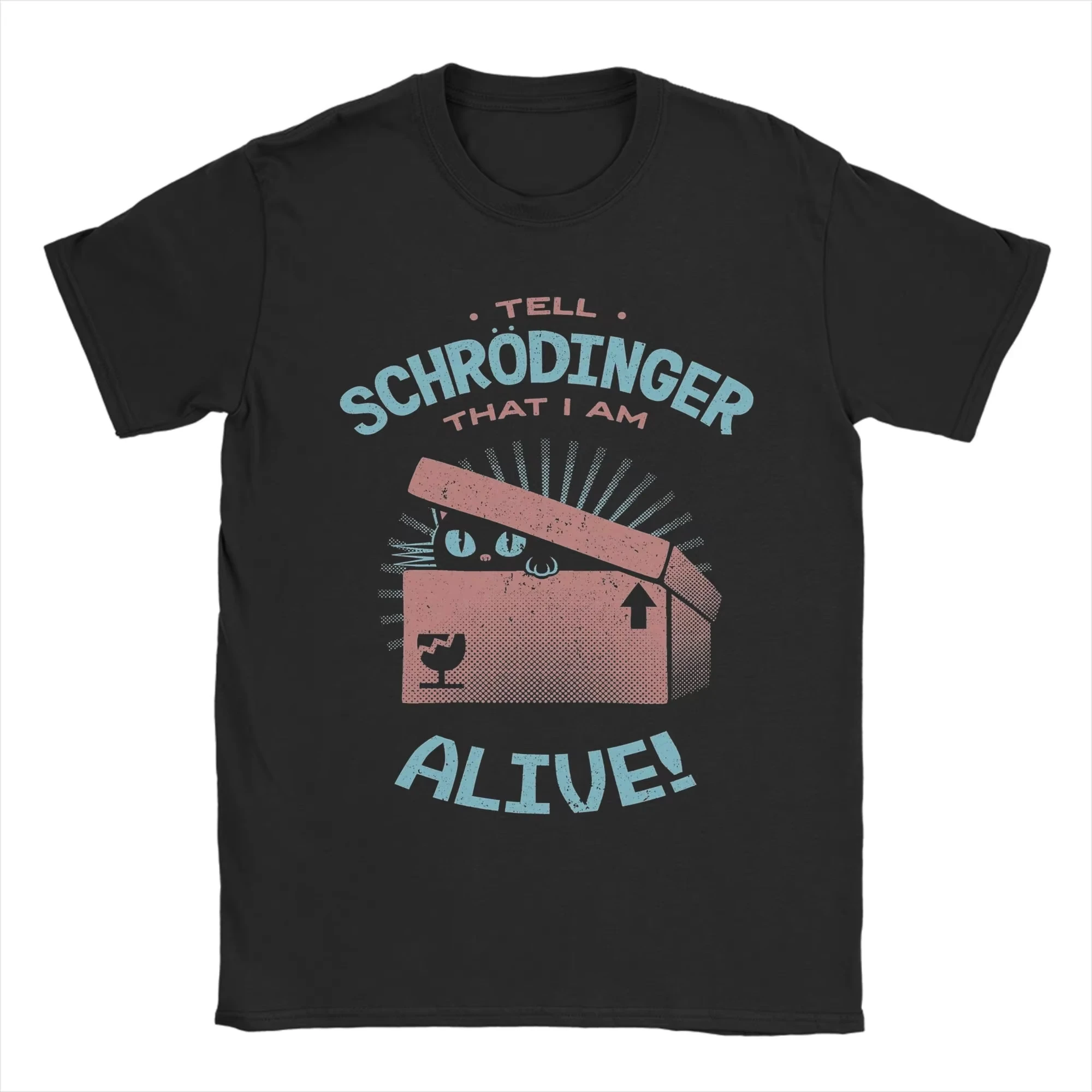 Camiseta Masculina e Feminina Gola Redonda com Estampa 'Diga a Schrödinger que Estou Vivo' de Tobe Fonseca, Coleção Verão 2026