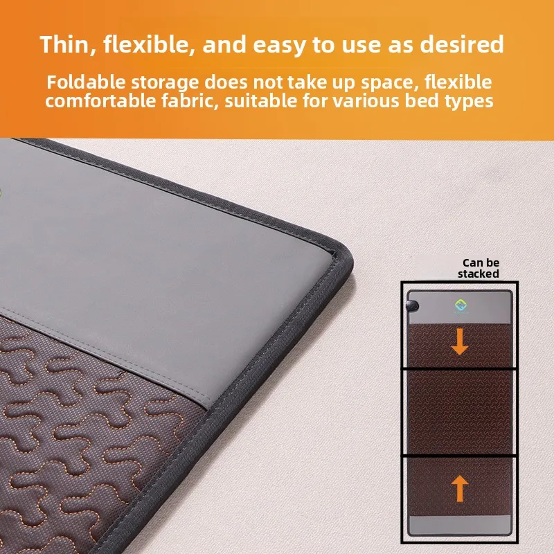 Graphenehoton energy bed physiotherapy pad, health care electric heating heating photon bed ultra-long wave three-fold portable
