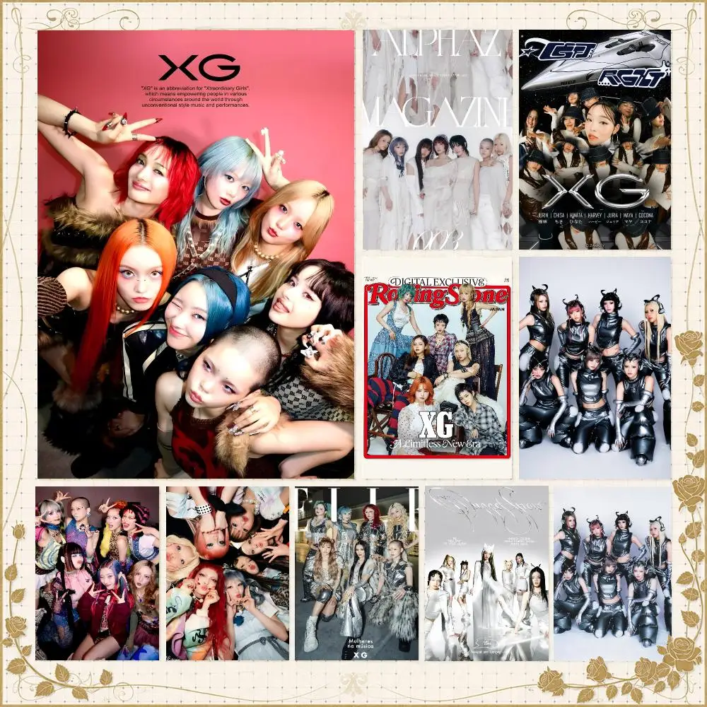 Group X-XG Global Girl Group Poster Wall Art Bedroom Living Room Dorm Bar Cafe Gym Studio Home Decor Gifts