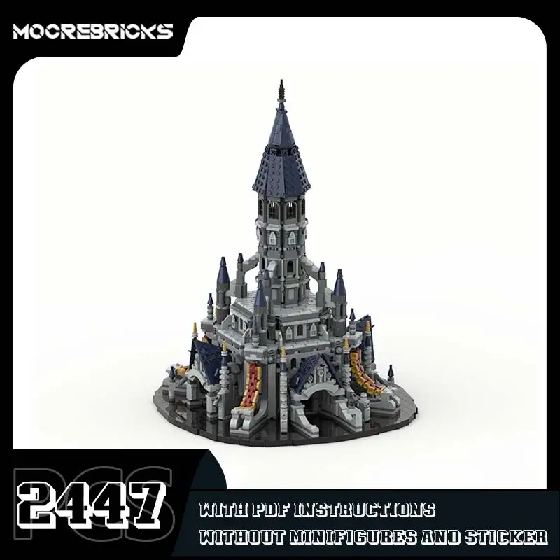 

Средневековые знаменитые здания серии MOC-227974 Замок Сборка строительных блоков Модель гранулированные кирпичи Игрушки Детские подарки