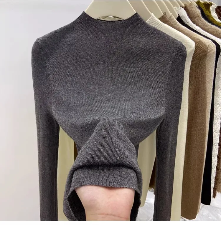 Autumn Winter Turtleneck Sweater Women 2026 Solid Slim Pullover Warm Casual Jumpers Korean Fashion Knitwear Base Layer Tops