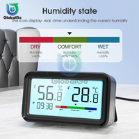 Tuya WiFi LCD Digital Home Indoor Temperature Humidity Meter Thermometer Hygrometer Sensor Gauge Weather Station Smart Home