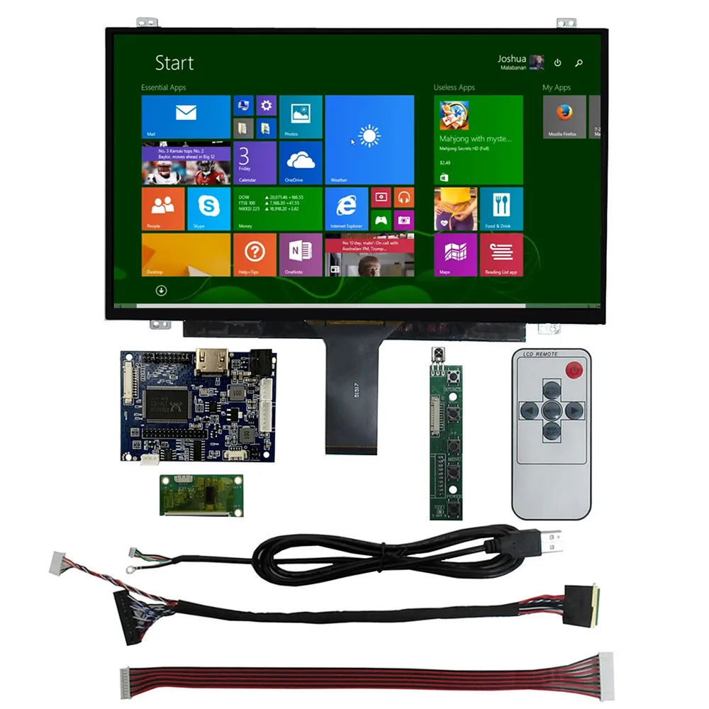 

14 Inch LCD screen display Driver Board touchscreen Portable Monitor kit HDMI-compatible for Raspberry Pi Banana Pi laptop PC