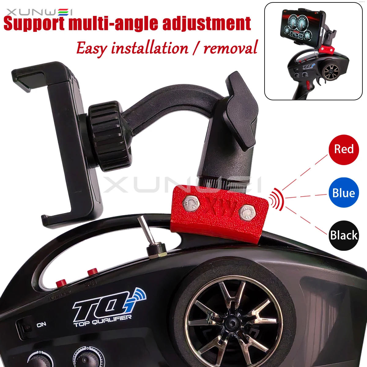 Traxxas TQi Transmitter Mobile Phone Holder Mount Support Multi-Angle Adjustment for RC Car Fans Video Blog 6532