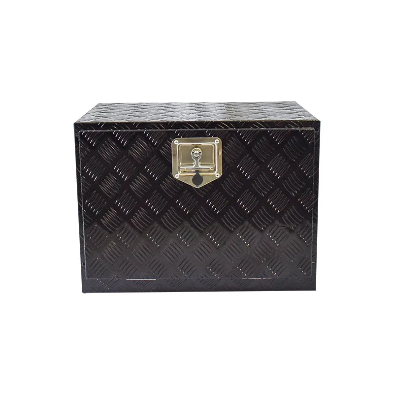 Twenty Four Inch Patterned Plate Square Toolbox Large Waterproof Flight Case Pickup Truck Tool Chest Tool Box Tool Organizer