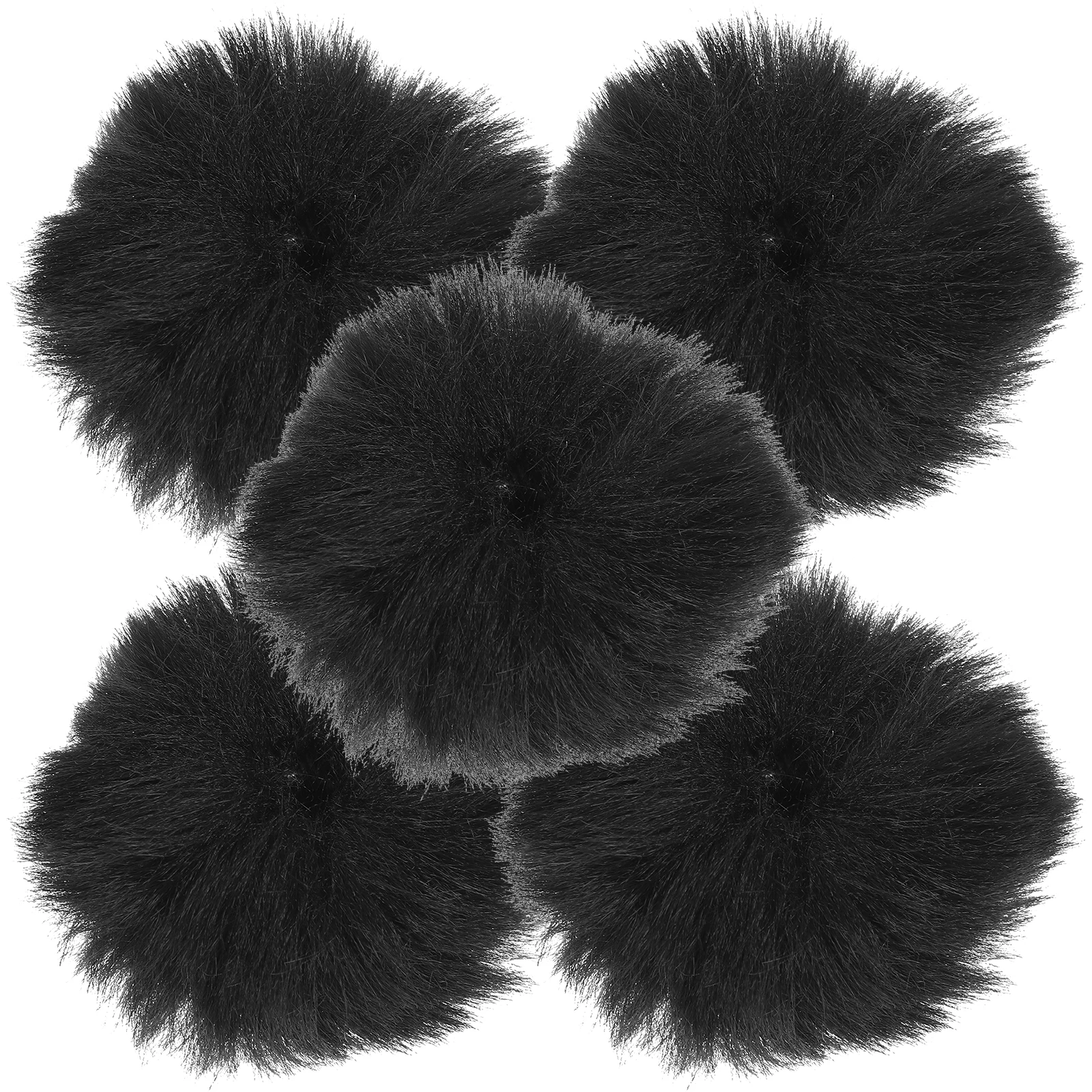 

5pcs Windproof Microphone Cover Noise Reduction Furry Protective Accessory for Microphones Sound Filming Recording