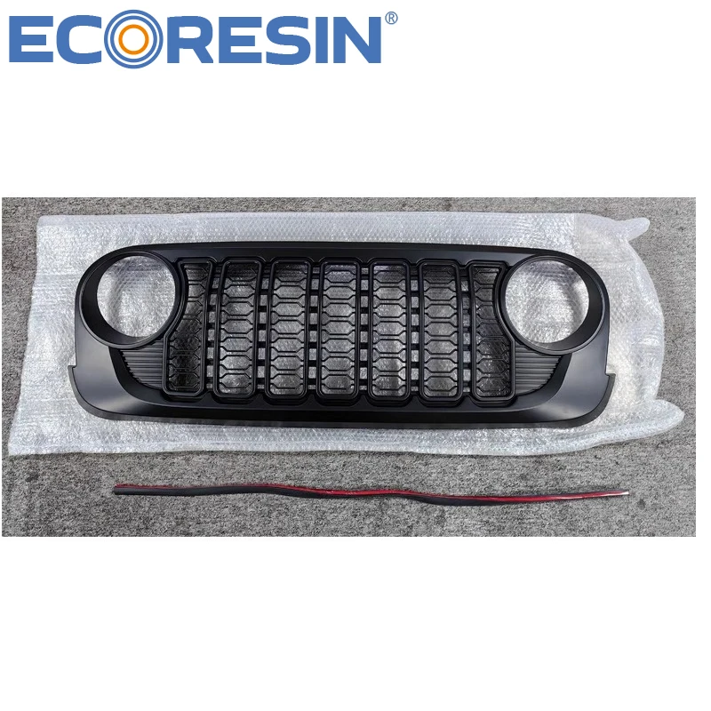 Suit For Jeep Wrangler JK 2007-2017 Grille Upgrade to 2004 Look Like Face Middle Net Midify Car Auto Part