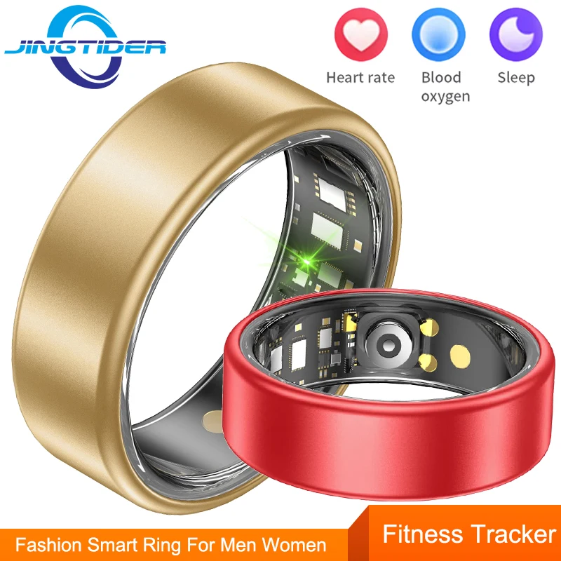 

R88 Men Women Smart Ring IP68 Waterproof Aluminum Alloy Health Fitness Tracker Heart Rate Blood Oxygen Sleep Monitor Sport Rings