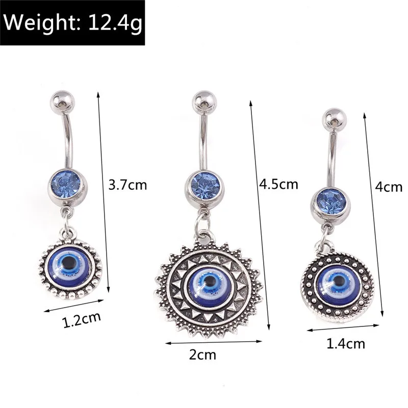 Aihua Steampunk schwarz hohl Kreuz baumeln Nabel Ring chirurgischen Stahl Bauchnabel Ring Gothic Piercing Ombligo Oreja Körpers chmuck – Detail 7