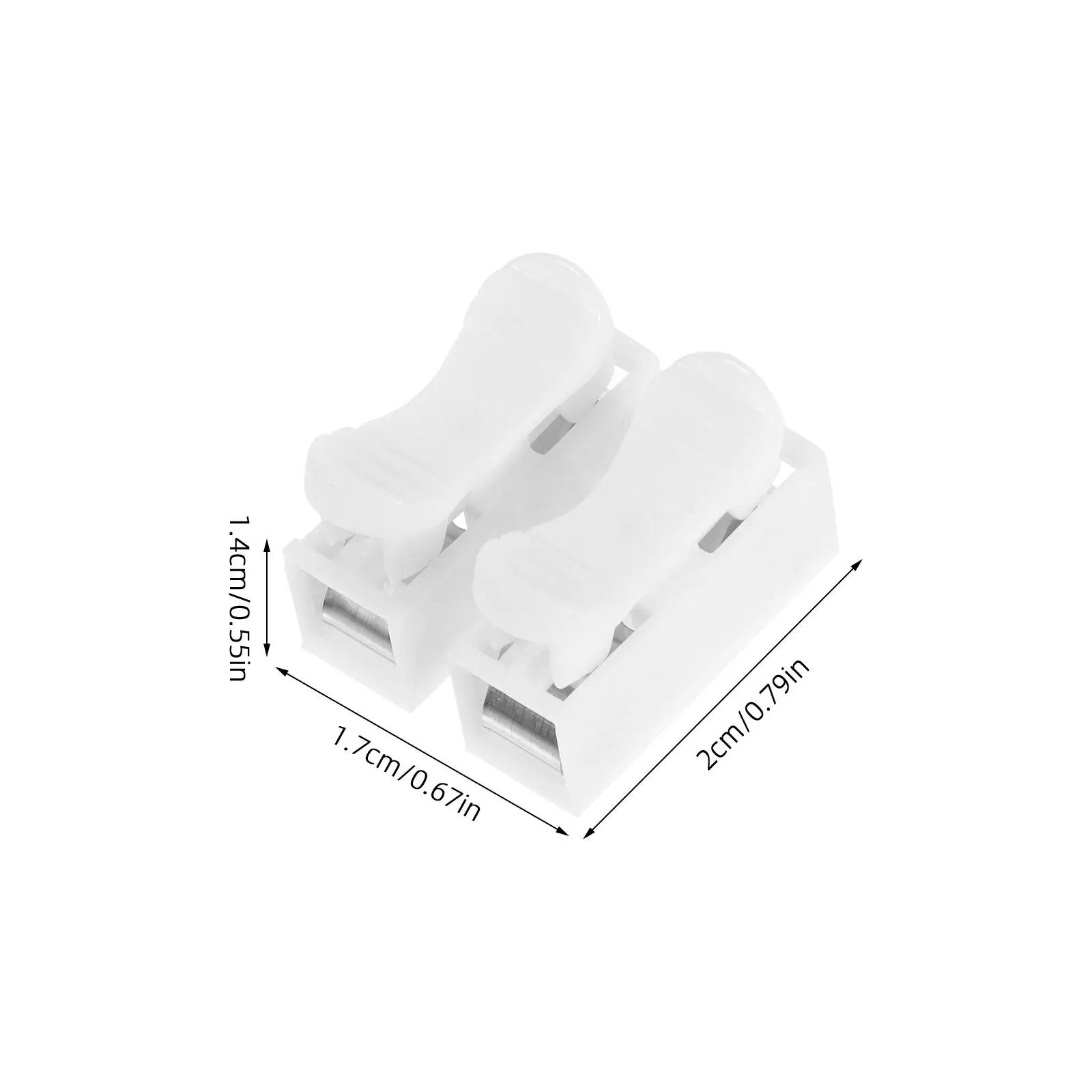 80Pcs Press Type Wire Connector Quick Terminal Block for LED Strip Light Ceiling Lamp Lighting Supplies Spring Clamp Wire