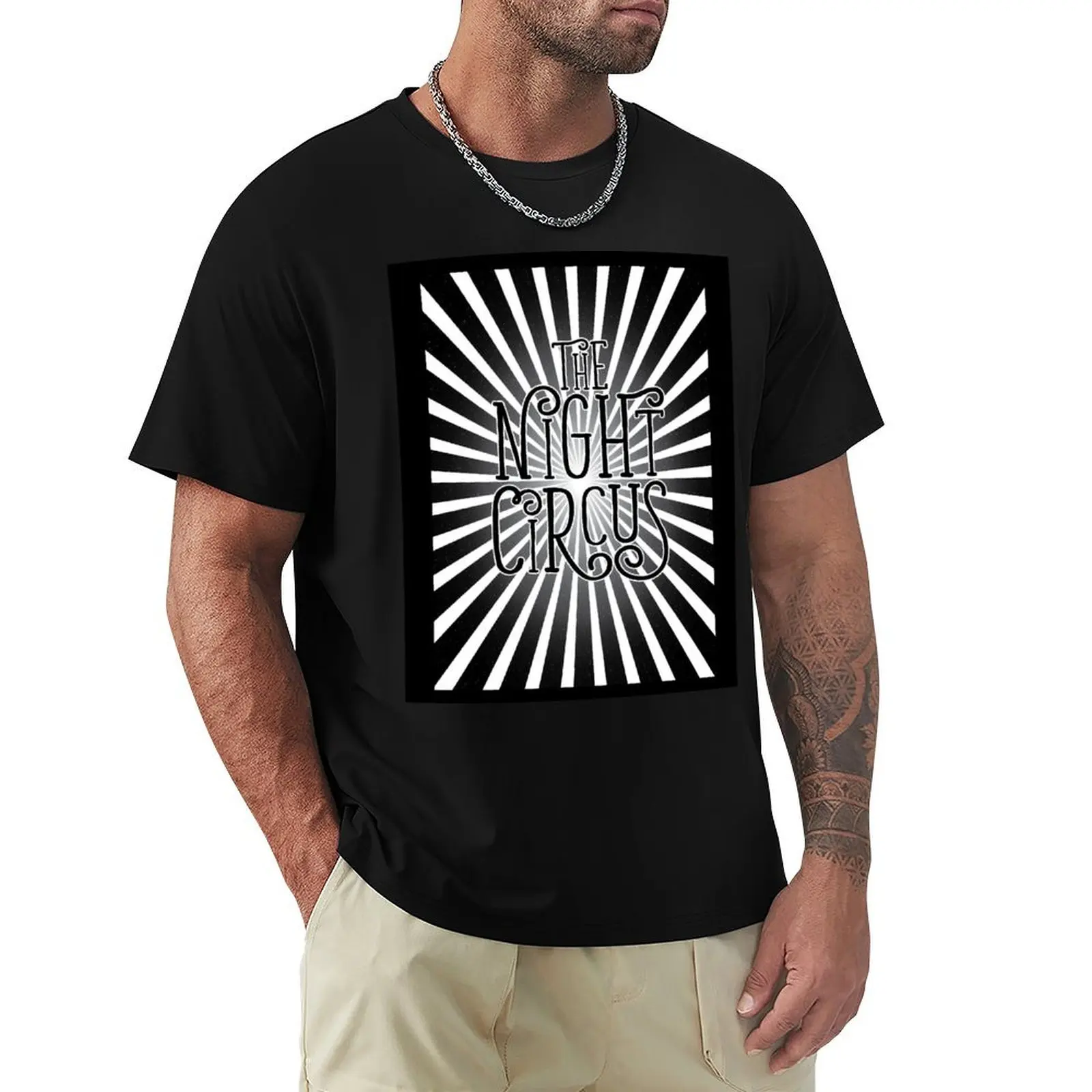 The Night Circus Typography T-Shirt Tough Fabric Work Tee