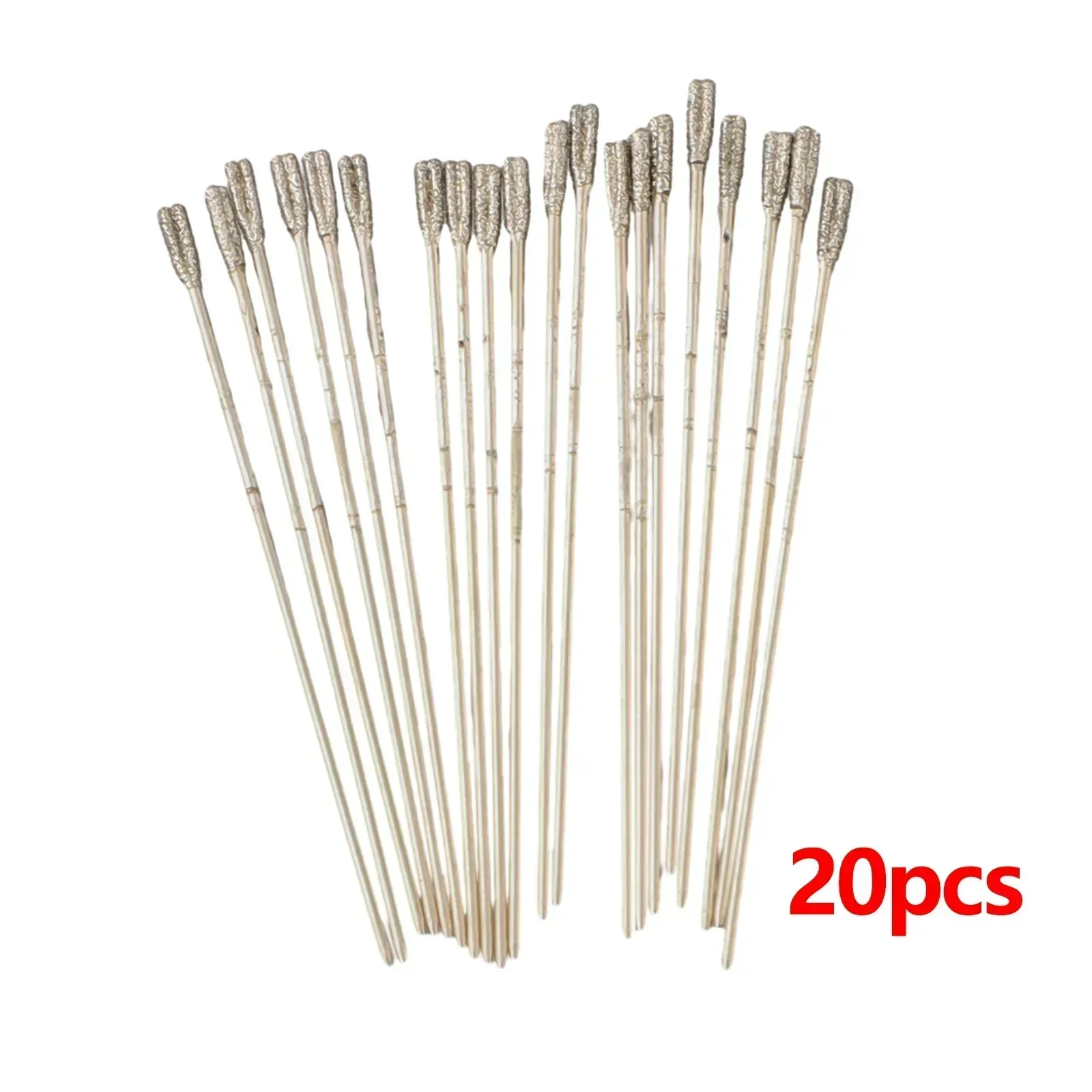 

Brand New Lapidary Drill Bits Tool Glass Jade Needle Parts Power Tools Solid Bits Tools 20* 20Pcs Diamond Coated