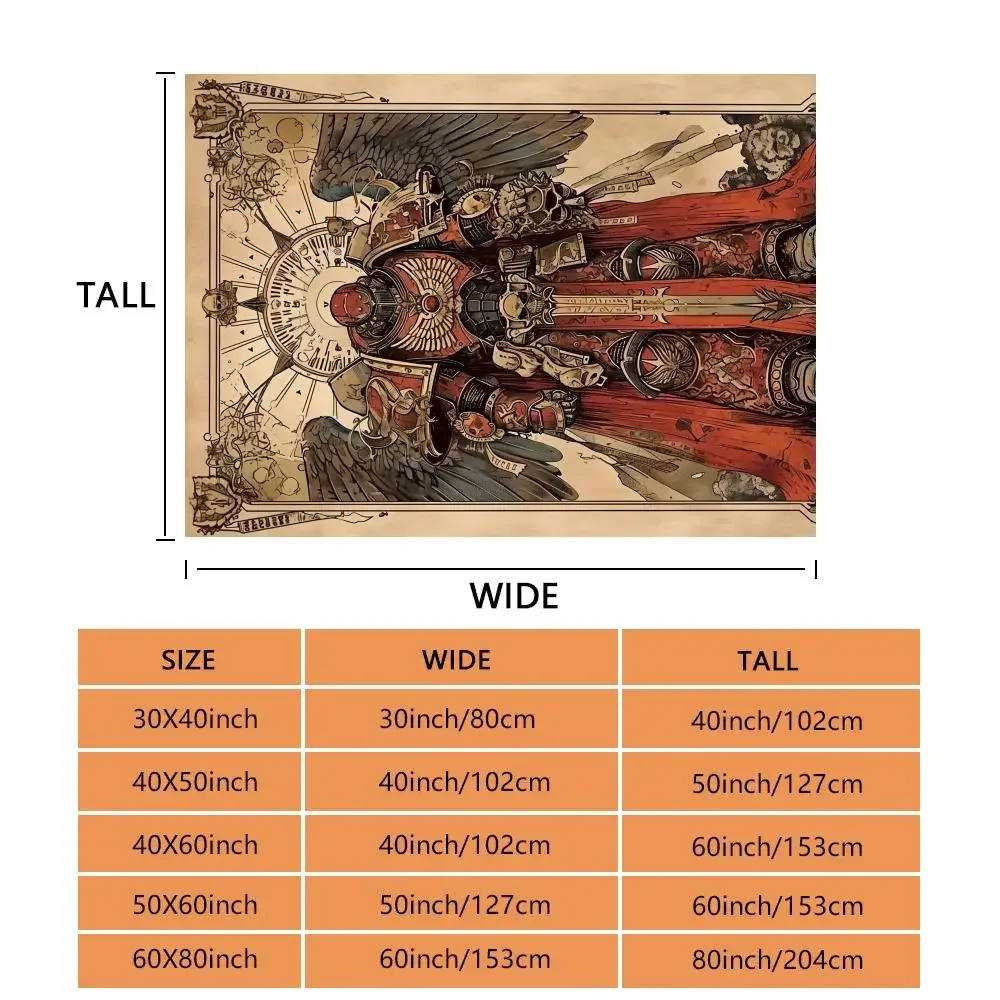 رمي الفانيلا رقيق بطانية ناعمة دافئة الجلد ودية رمي ل أريكة سرير مكتب قيلولة الشتاء لعبة T-إجمالي الحرب W-WARHAMMER