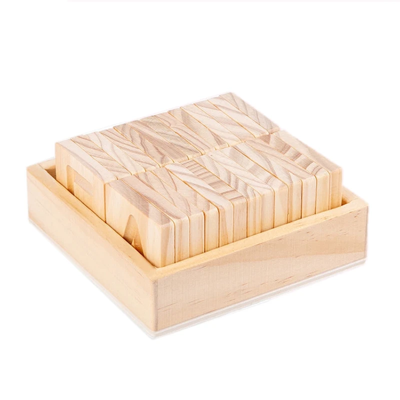 HOT-Early Educational Toys Wooden Grooved Calligraphy Board English Alphabet Practice Learning Toy For Kids