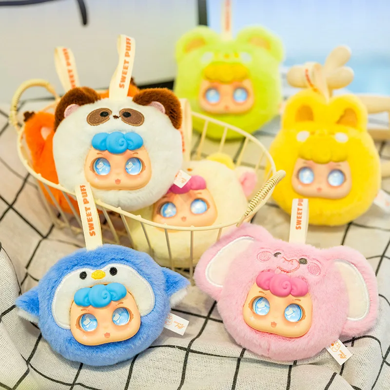 

Sweetpuff плюшевая слепая коробка, очаровательная женская коллекционная виниловая игрушка для лица для милых сюрпризов, идеальный подарок на день рождения для любителей игрушек