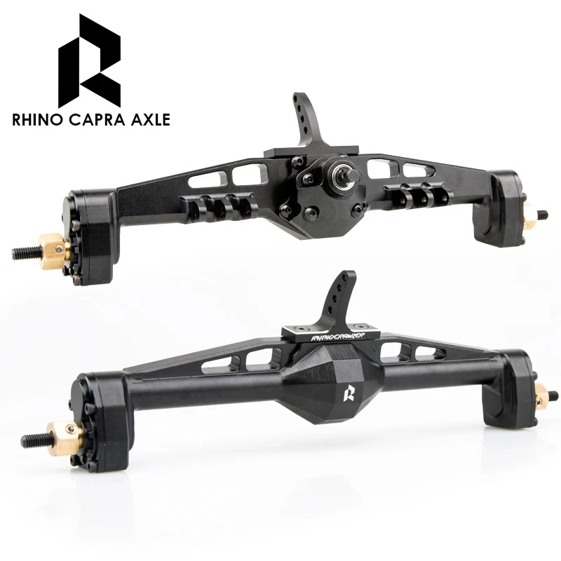 Rhino Capra Axles CNC Aluminum Offset Porta Battery Servo Mounts Riser Rear Link For 1/10 RC Crawler Axial Capra 1.9 UTB LCG