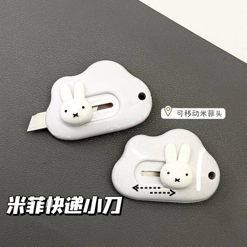 Ins Cartoon Creative Miffy Rabbit Art Knife Cute Portable Student Handmade Paper Cut Express Box Opener Knife Personality DIY view 2