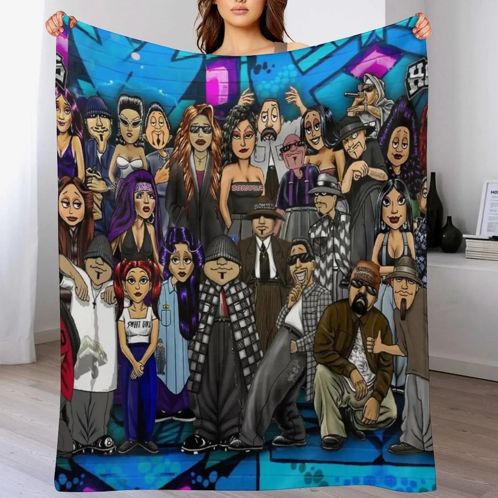 

Lil Homies Posters Throw Blanket anime cosplay anime Decoratives manga Blankets